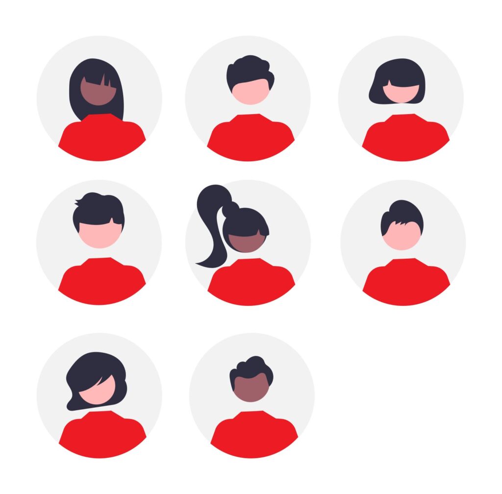 Icons of team members