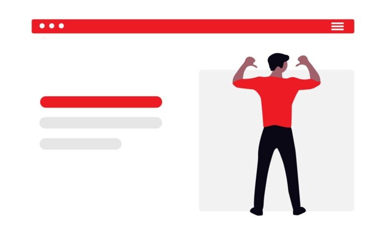 Illustration of a man in a red shirt giving a thumbs down. This visually represents an employer providing a negative employee reference, a key topic discussed in Ontario employment law, particularly the risks of defamation when disclosing why an employee was fired.